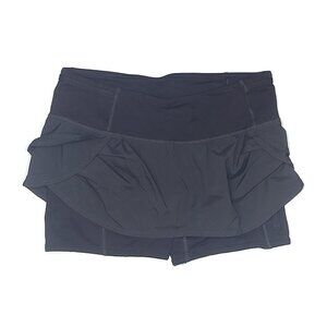 Lululemon Run skort Speed Squad bike Skirt shorts Black   Size 6   EUC